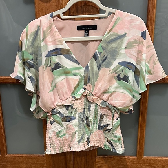 White House Black Market Tops - White House Black Market Pastel Floral Blouse​​